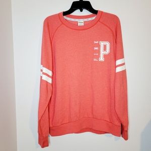 Pink By Victoria's Secret Varsity Pullover Sweatshirt. Size M